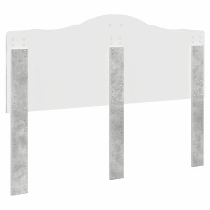 Hoofdbord met hoofdeinde Beton Grijs 150 cm Bewerkt hout