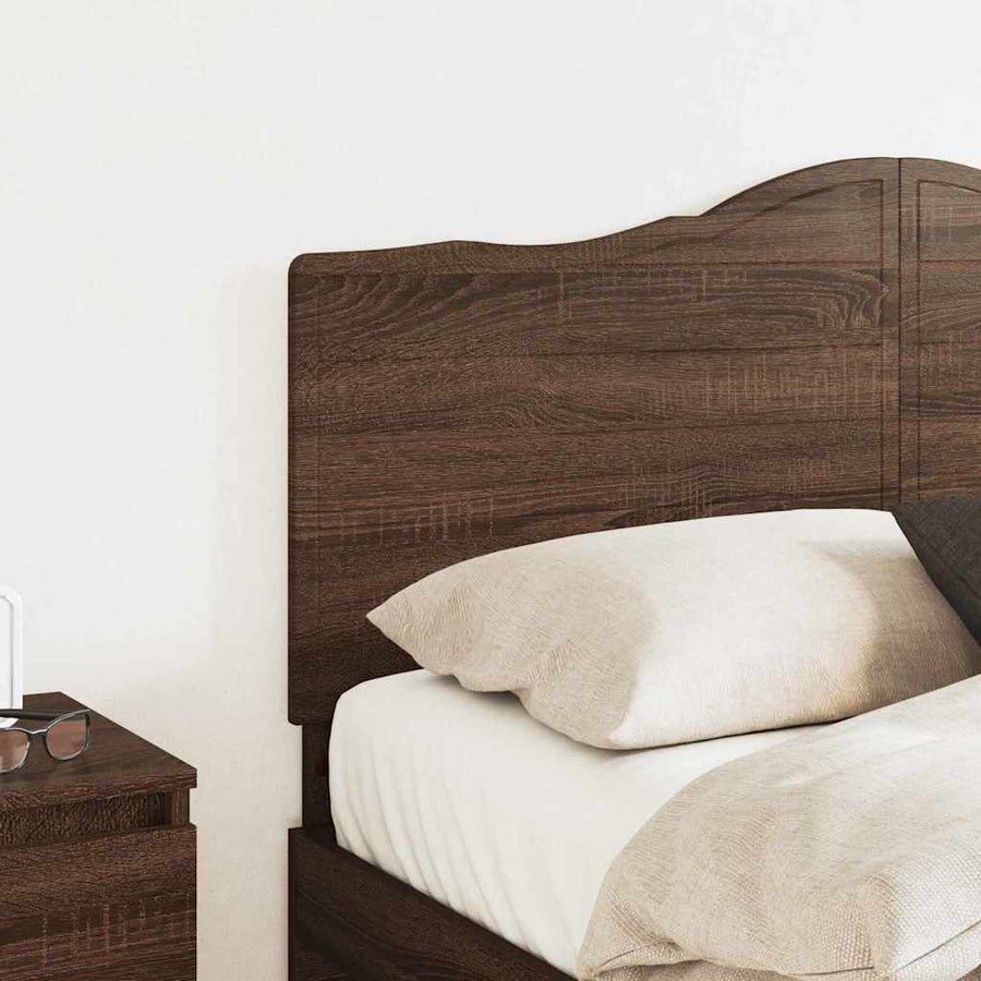 Hoofdbord met hoofdeinde Bruin Eiken 150 cm Bewerkt hout