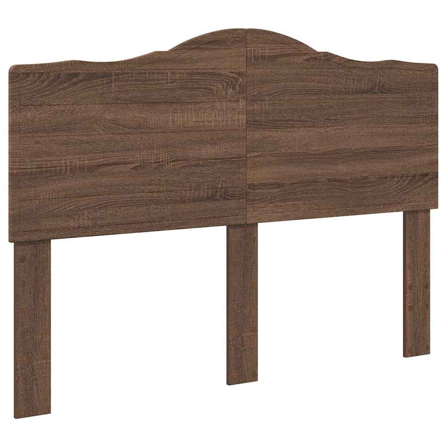 Hoofdbord met hoofdeinde Bruin Eiken 150 cm Bewerkt hout