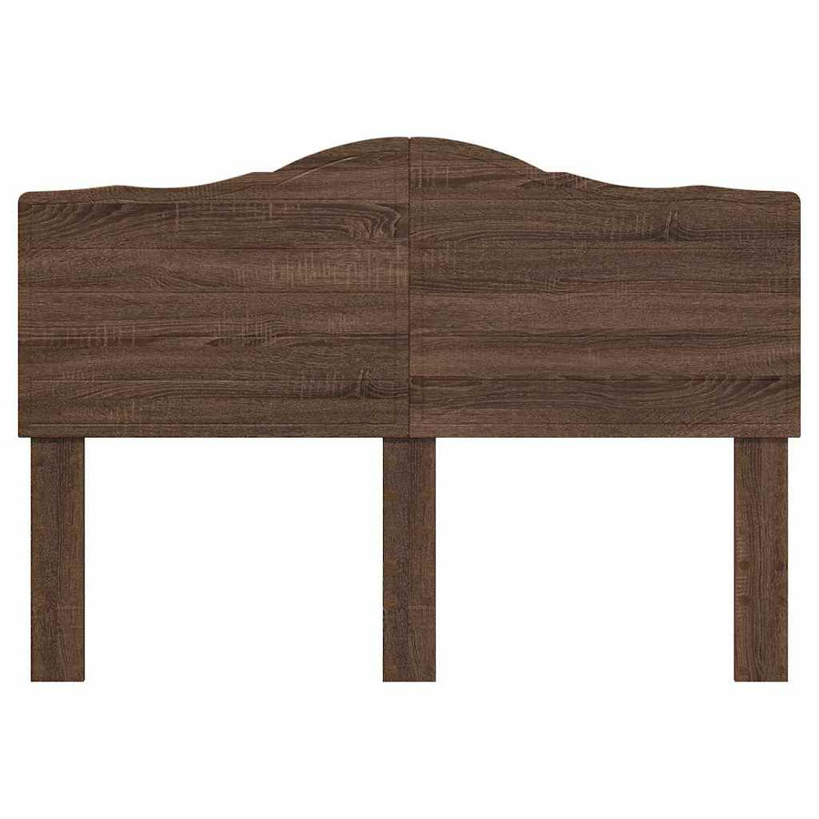 Hoofdbord met hoofdeinde Bruin Eiken 150 cm Bewerkt hout