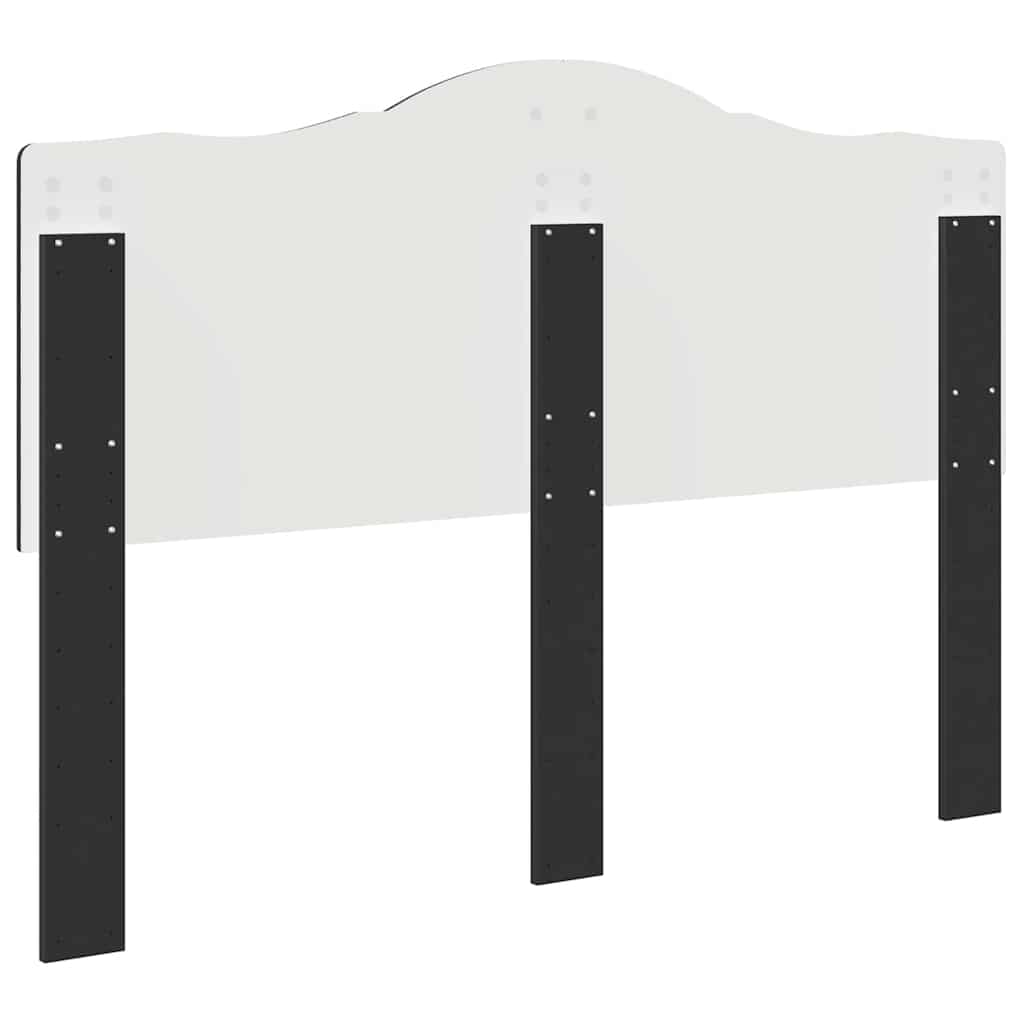 Hoofdbord met hoofdeinde Zwart Eiken 140 cm Bewerkt hout