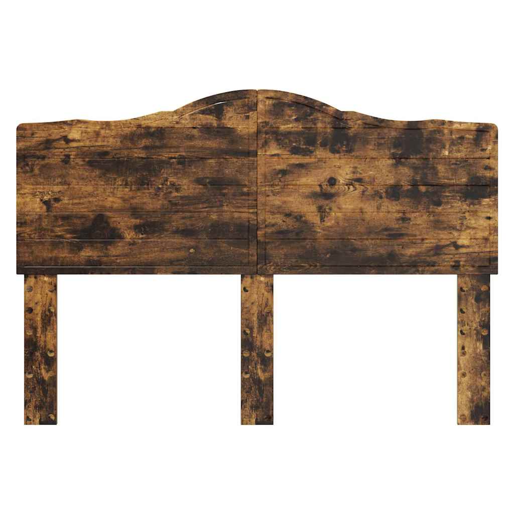 Hoofdbord met hoofdeinde Gerookt eiken 140 cm Bewerkt hout