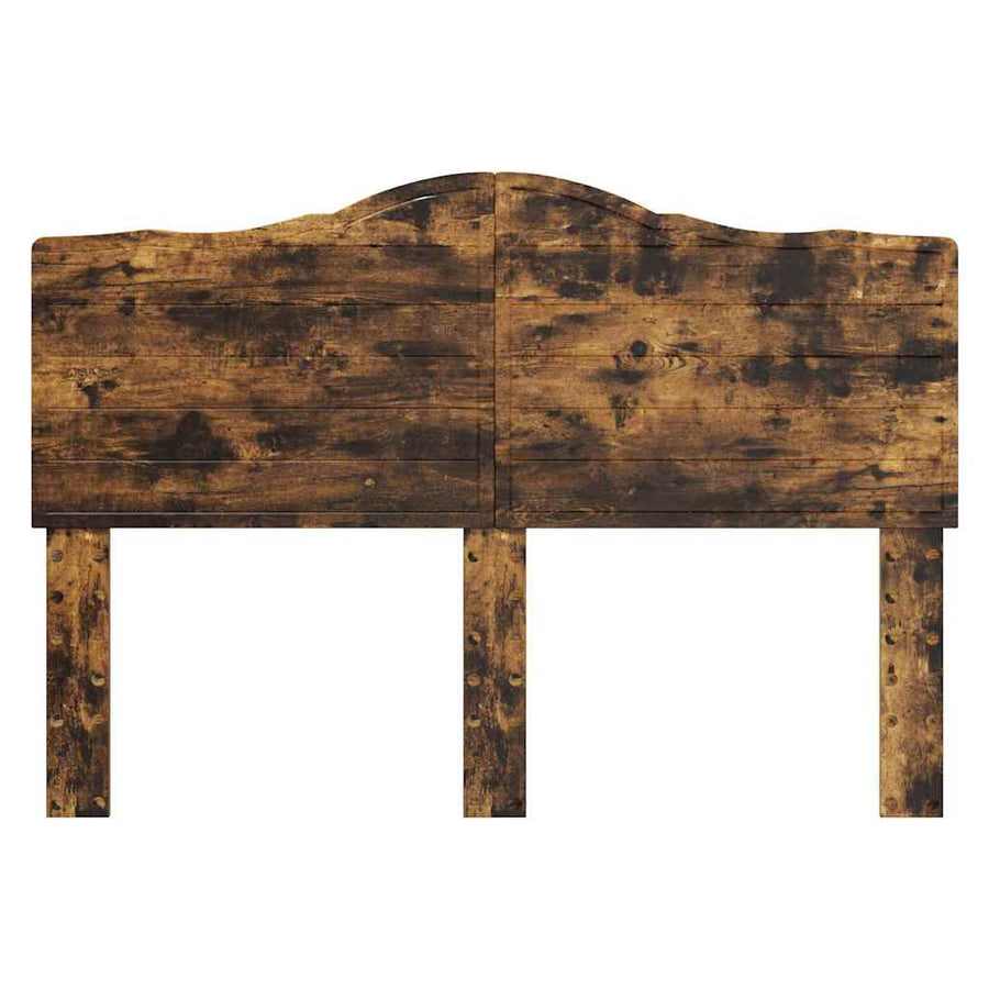 Hoofdbord met hoofdeinde Gerookt eiken 140 cm Bewerkt hout