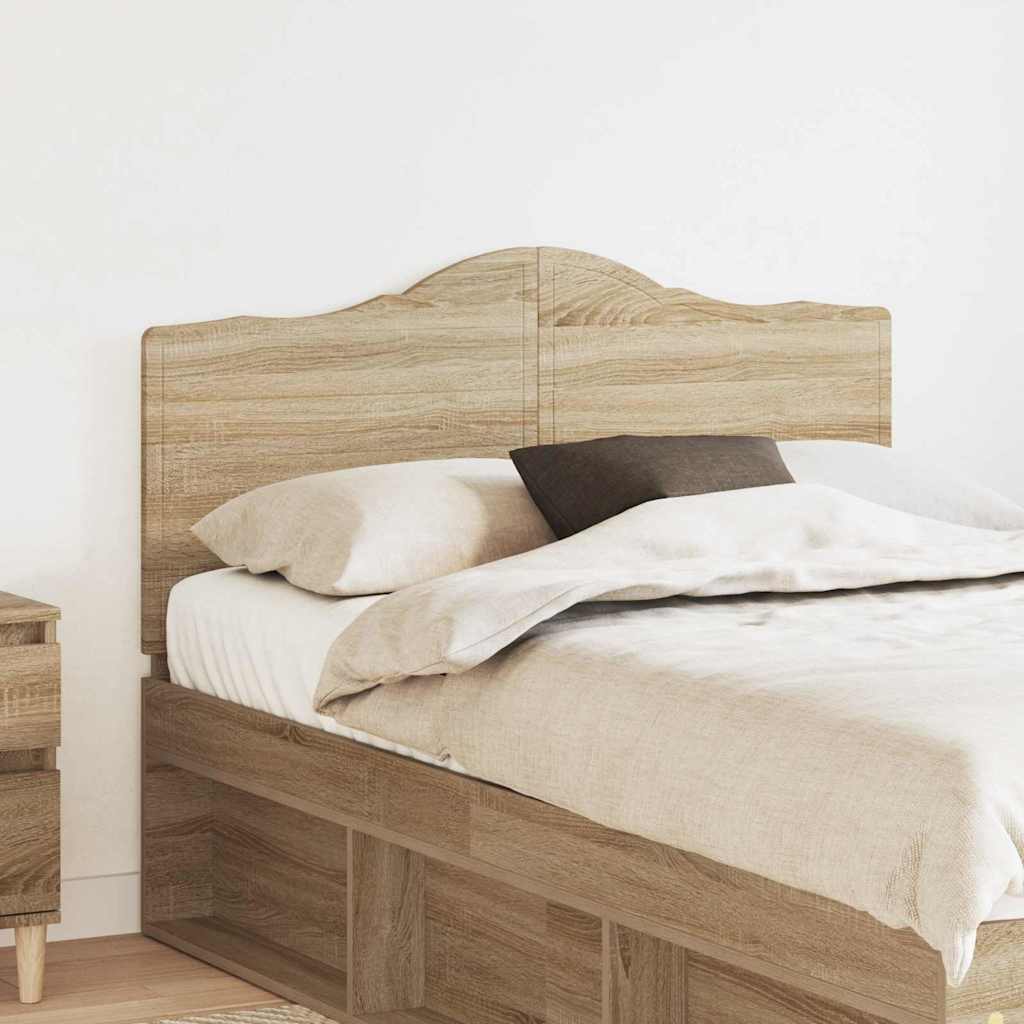 Hoofdbord met hoofdeinde Sonoma Eiken 135 cm Bewerkt hout