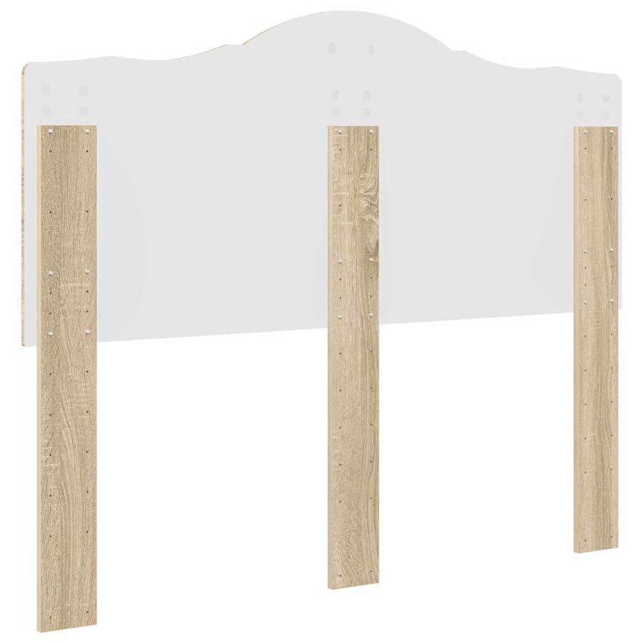 Hoofdbord met hoofdeinde Sonoma Eiken 135 cm Bewerkt hout