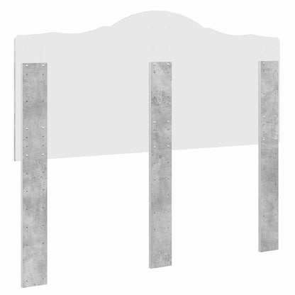 Hoofdbord met hoofdeinde Beton Grijs 135 cm Bewerkt hout