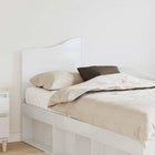 Headboard Glossy White 135 cm Engineered wood