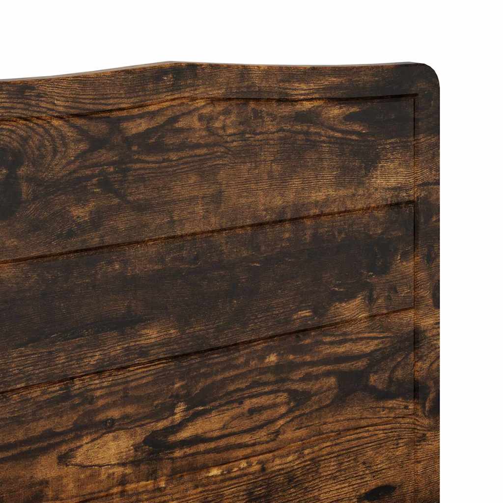 Hoofdbord met hoofdeinde Gerookt eiken 135 cm Bewerkt hout