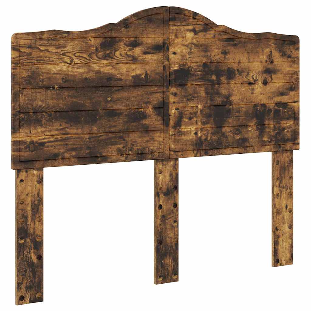 Hoofdbord met hoofdeinde Gerookt eiken 135 cm Bewerkt hout