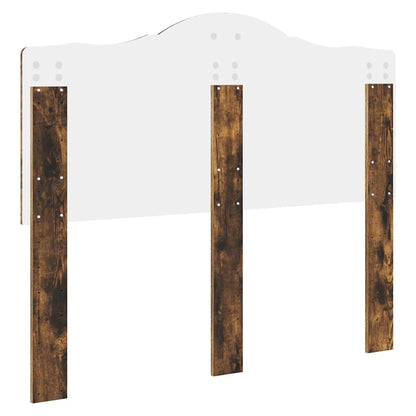 Hoofdbord met hoofdeinde Gerookt eiken 135 cm Bewerkt hout