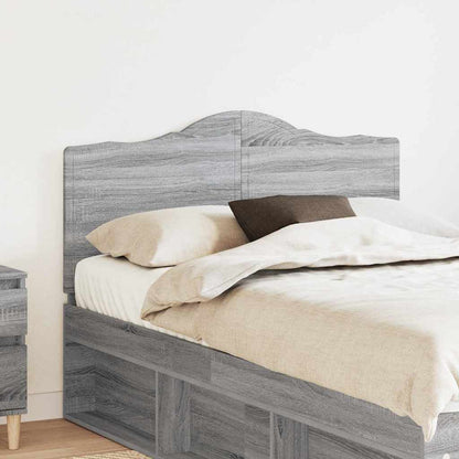 Hoofdbord met hoofdeinde Grijs Sonoma 135 cm Bewerkt hout