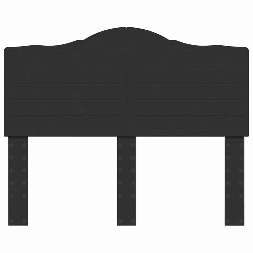 Hoofdbord met hoofdeinde Zwart Eiken 120 cm Bewerkt hout