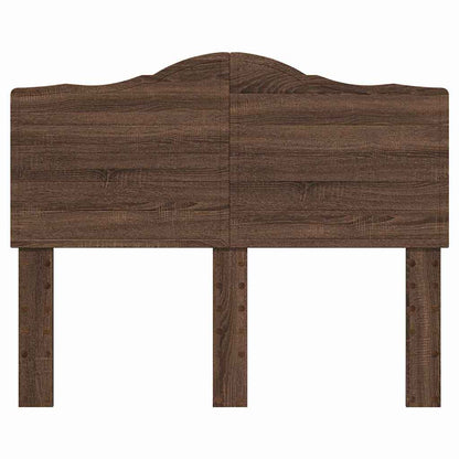 Hoofdbord met hoofdeinde Bruin Eiken 120 cm Bewerkt hout