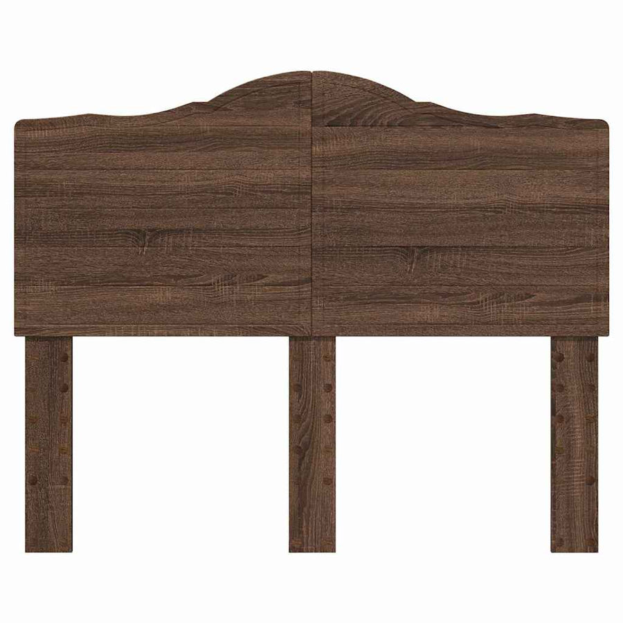 Hoofdbord met hoofdeinde Bruin Eiken 120 cm Bewerkt hout