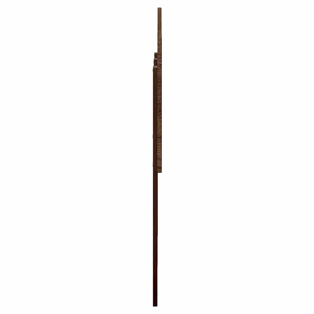 Hoofdbord met hoofdeinde Bruin Eiken 120 cm Bewerkt hout