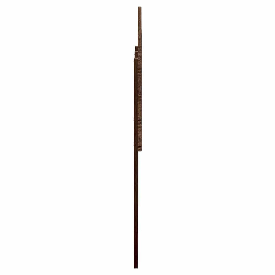 Hoofdbord met hoofdeinde Bruin Eiken 120 cm Bewerkt hout