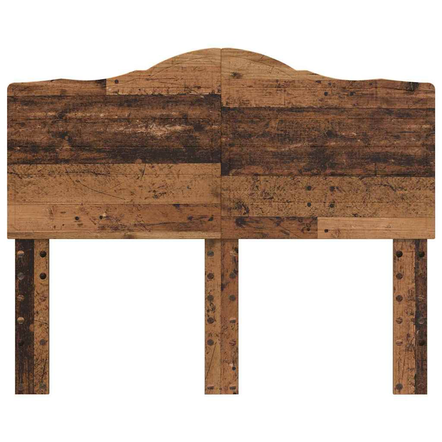 Hoofdbord met hoofdeinde Oud Hout 120 cm Bewerkt hout