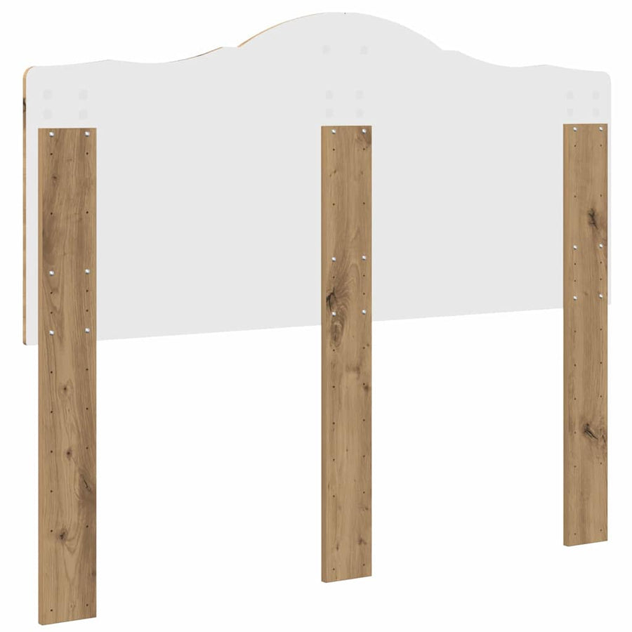 Hoofdbord met hoofdeinde Artisan Eiken 120 cm Bewerkt hout