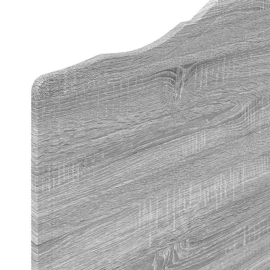 Hoofdbord met hoofdeinde Grijs Sonoma 100 cm Bewerkt hout