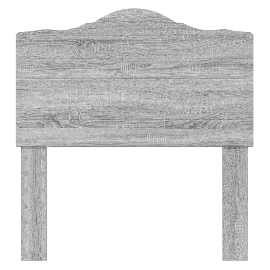 Hoofdbord met hoofdeinde Grijs Sonoma 100 cm Bewerkt hout