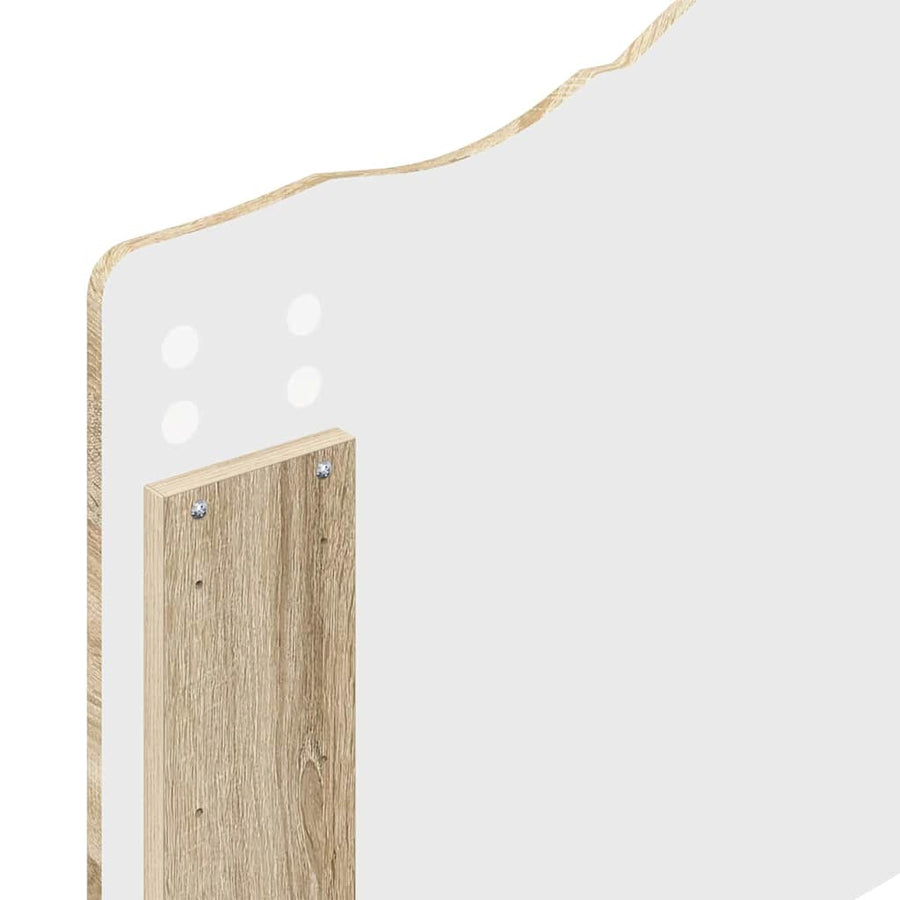 Hoofdbord met hoofdeinde Sonoma Eiken 90 cm Bewerkt hout