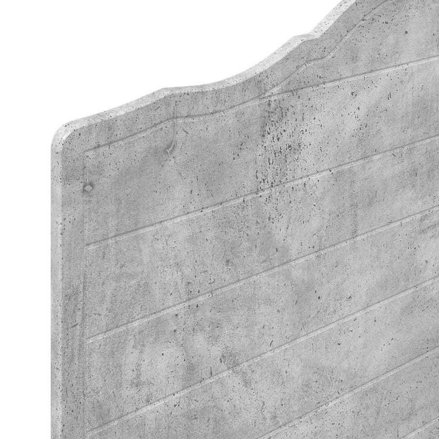 Hoofdbord met hoofdeinde Beton Grijs 90 cm Bewerkt hout