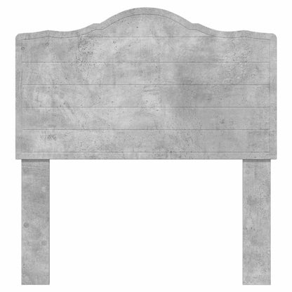 Hoofdbord met hoofdeinde Beton Grijs 90 cm Bewerkt hout