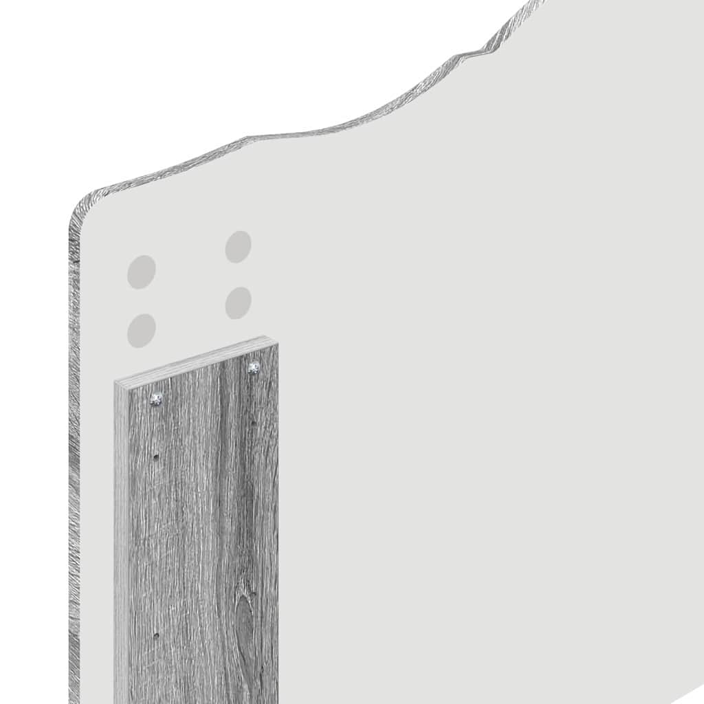Hoofdbord met hoofdeinde Grijs Sonoma 90 cm Bewerkt hout