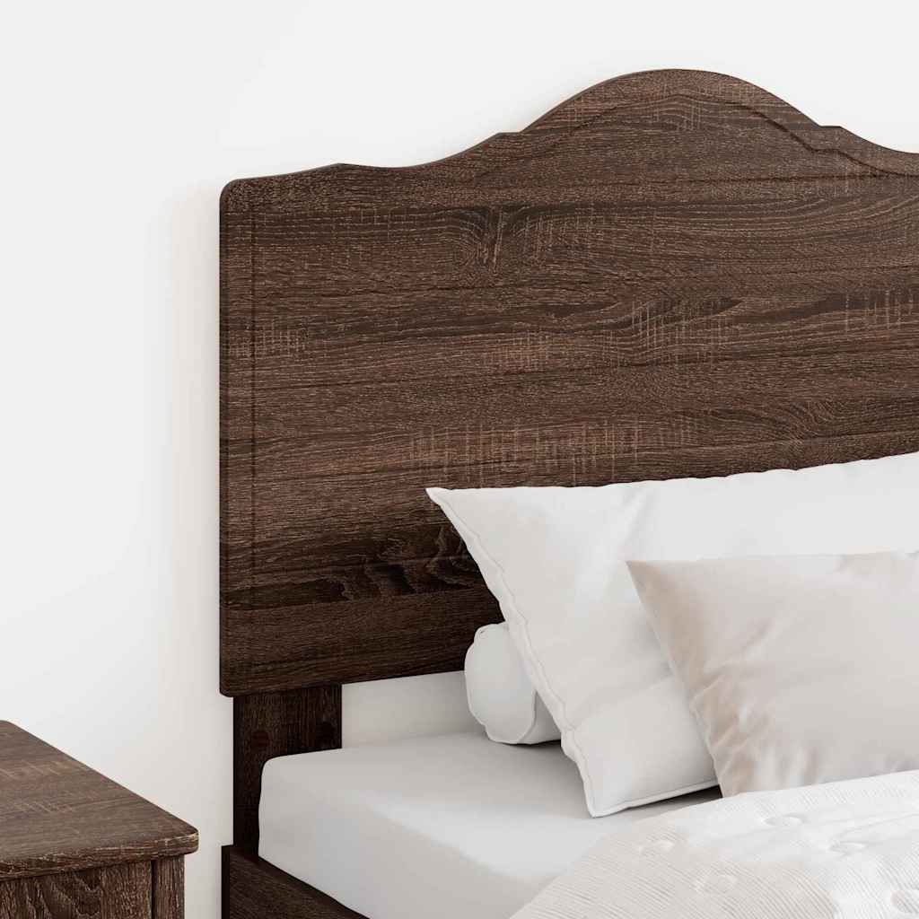 Hoofdbord met hoofdeinde Bruin Eiken 90 cm Bewerkt hout