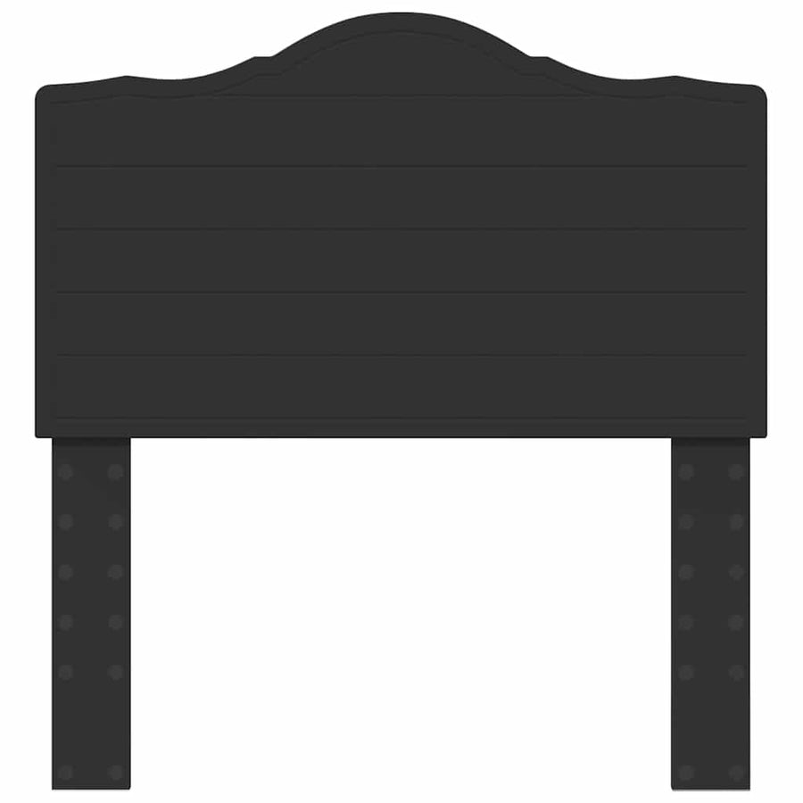 Hoofdbord met hoofdeinde Zwart Eiken 80 cm Bewerkt hout
