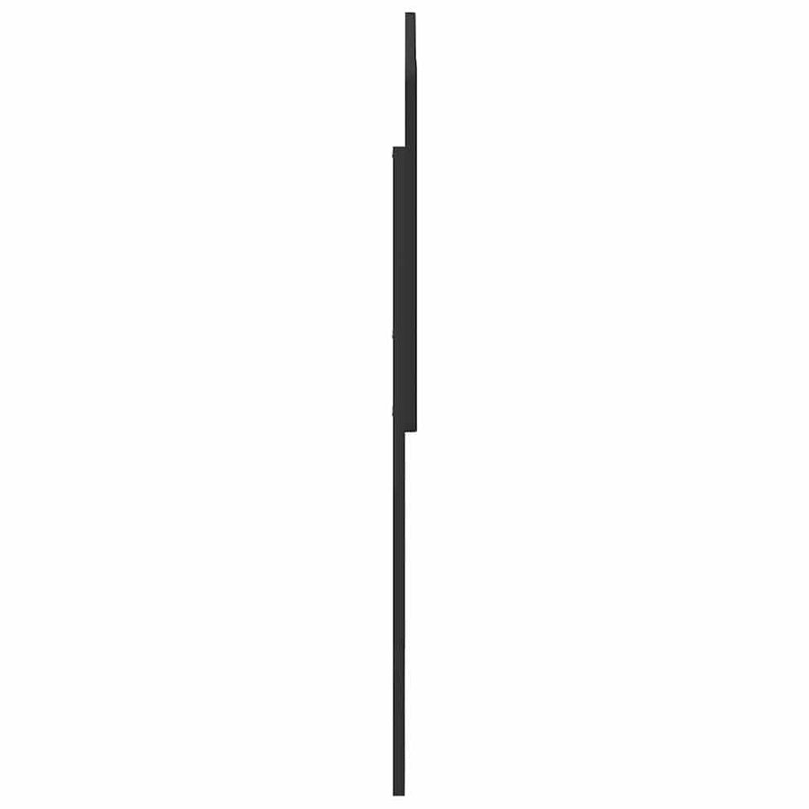 Hoofdbord met hoofdeinde Zwart Eiken 80 cm Bewerkt hout