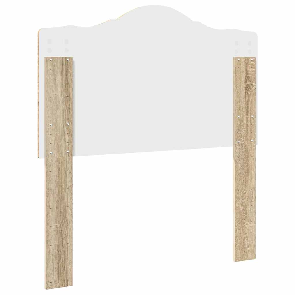 Hoofdbord met hoofdeinde Sonoma Eiken 80 cm Bewerkt hout
