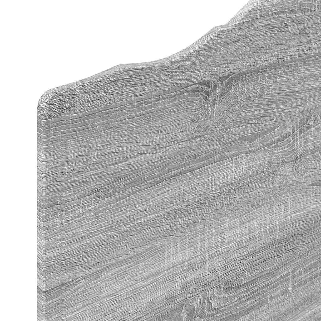 Hoofdbord met hoofdeinde Grijs Sonoma 80 cm Bewerkt hout