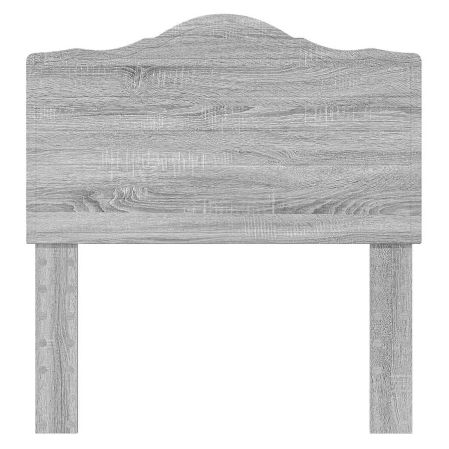Hoofdbord met hoofdeinde Grijs Sonoma 80 cm Bewerkt hout