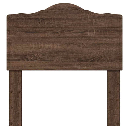 Hoofdbord met hoofdeinde Bruin Eiken 80 cm Bewerkt hout