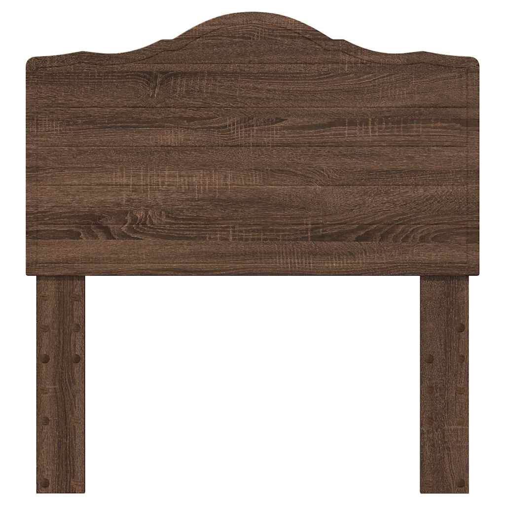 Hoofdbord met hoofdeinde Bruin Eiken 75 cm Bewerkt hout