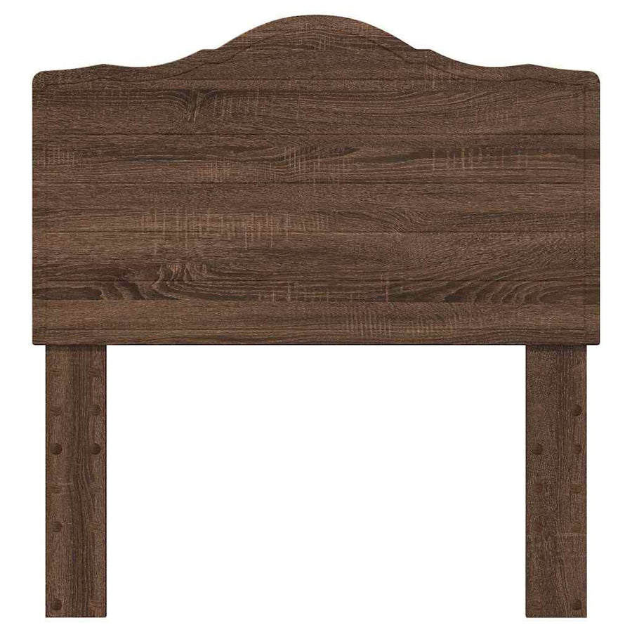 Hoofdbord met hoofdeinde Bruin Eiken 75 cm Bewerkt hout