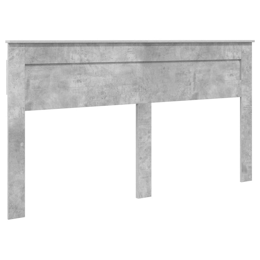 Hoofdbord met hoofdeinde Beton Grijs 200 cm Bewerkt hout