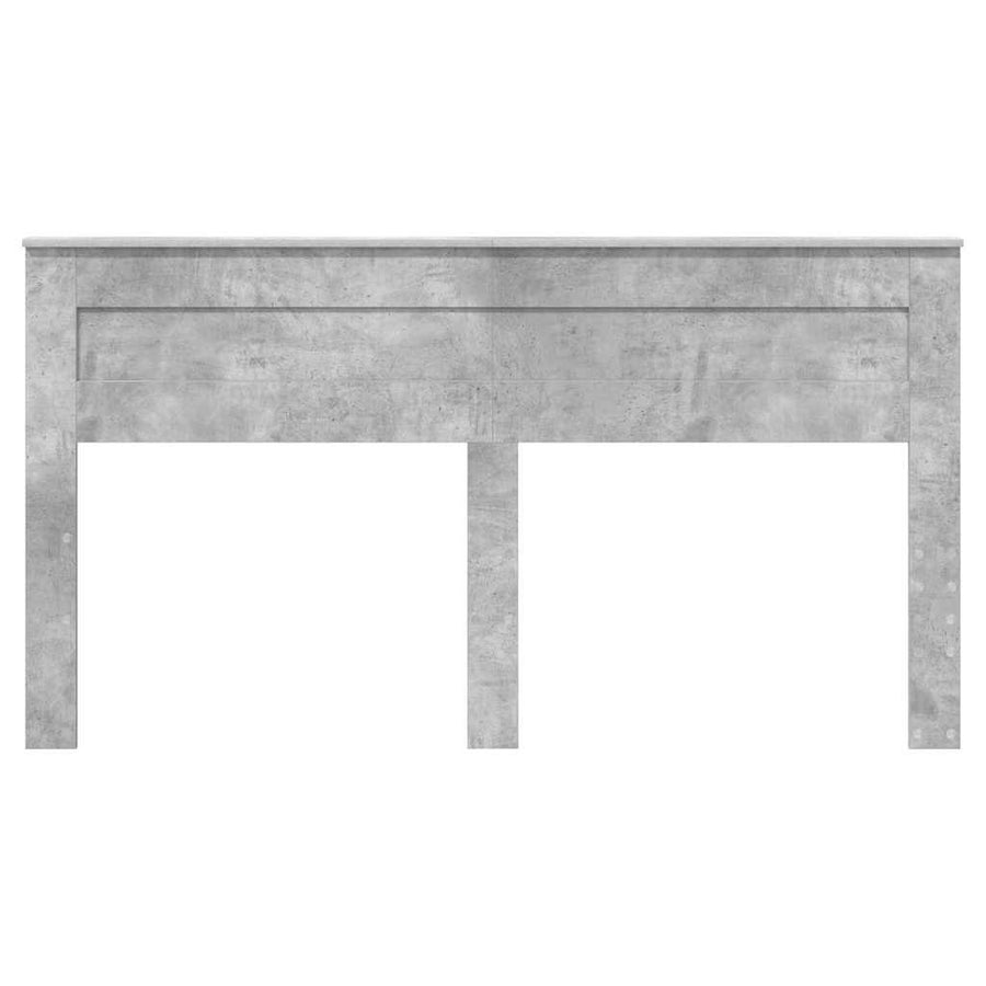 Hoofdbord met hoofdeinde Beton Grijs 200 cm Bewerkt hout