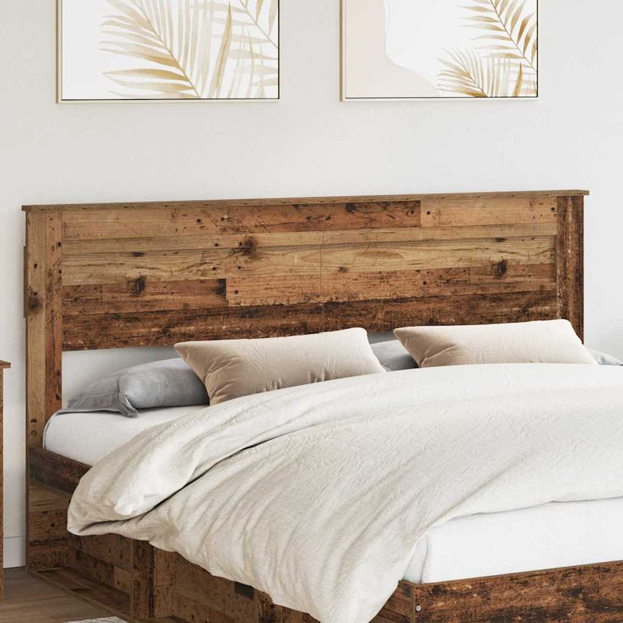 Hoofdbord met hoofdeinde Oud Hout 200 cm Bewerkt hout