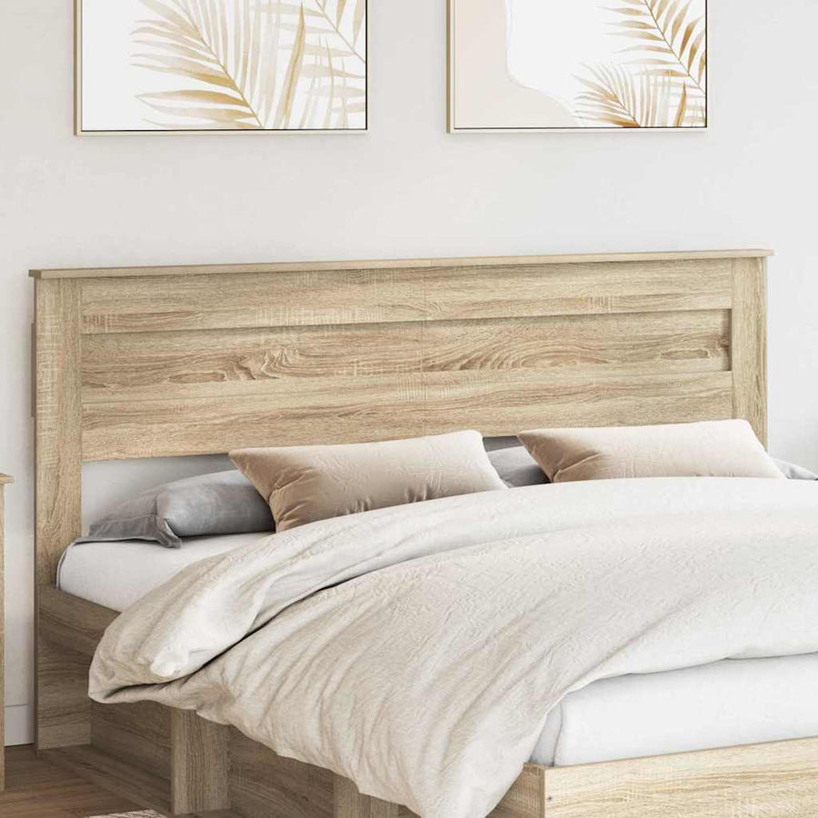 Hoofdbord met hoofdeinde Sonoma Eiken 180 cm Bewerkt hout