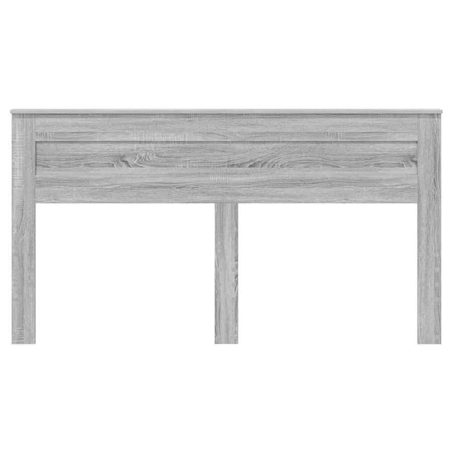 Hoofdbord met hoofdeinde Grijs Sonoma 180 cm Bewerkt hout