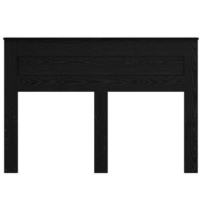 Hoofdbord met hoofdeinde Zwart Eiken 160 cm Bewerkt hout