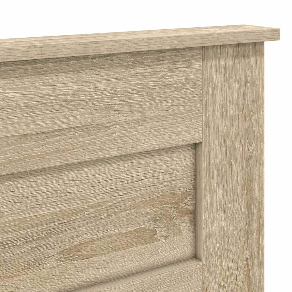 Hoofdbord met hoofdeinde Sonoma Eiken 160 cm Bewerkt hout