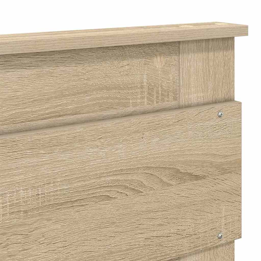 Hoofdbord met hoofdeinde Sonoma Eiken 160 cm Bewerkt hout