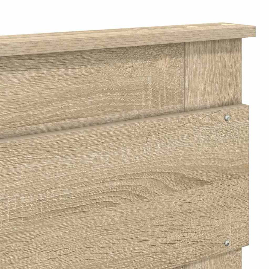 Hoofdbord met hoofdeinde Sonoma Eiken 160 cm Bewerkt hout