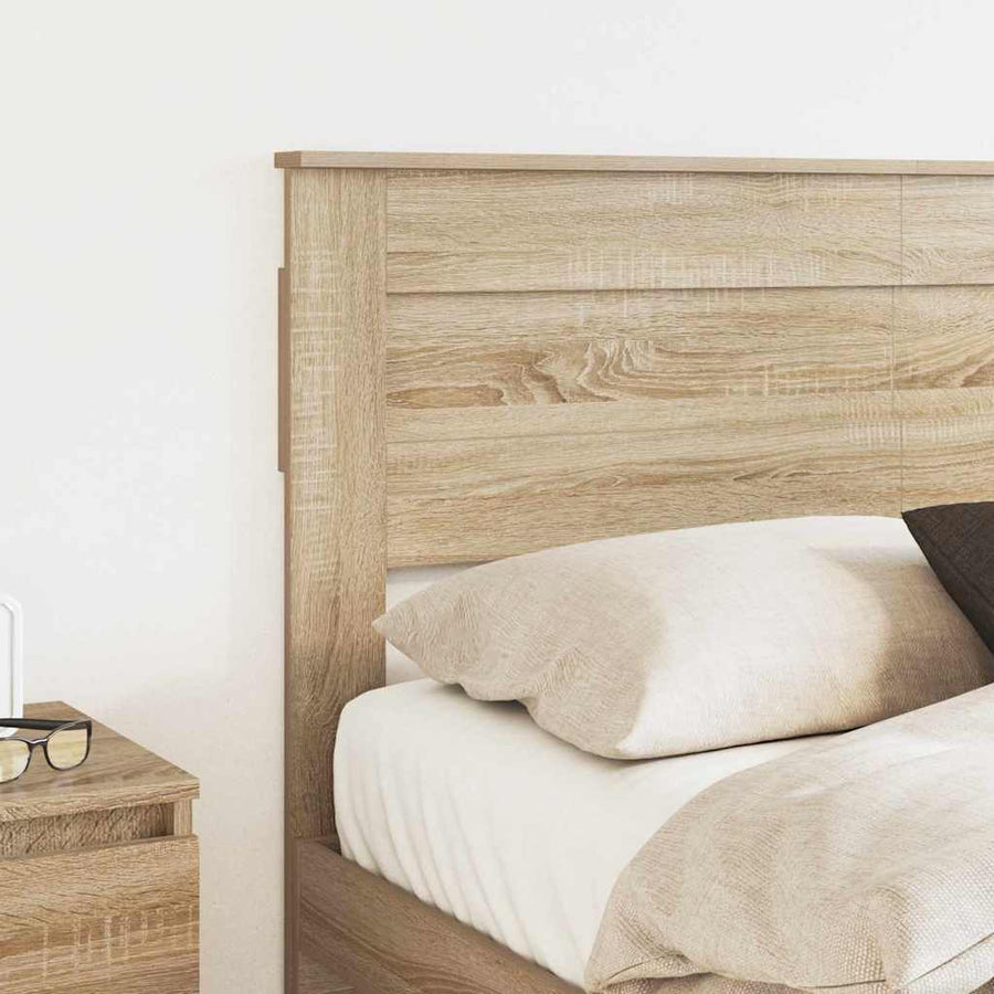 Hoofdbord met hoofdeinde Sonoma Eiken 160 cm Bewerkt hout