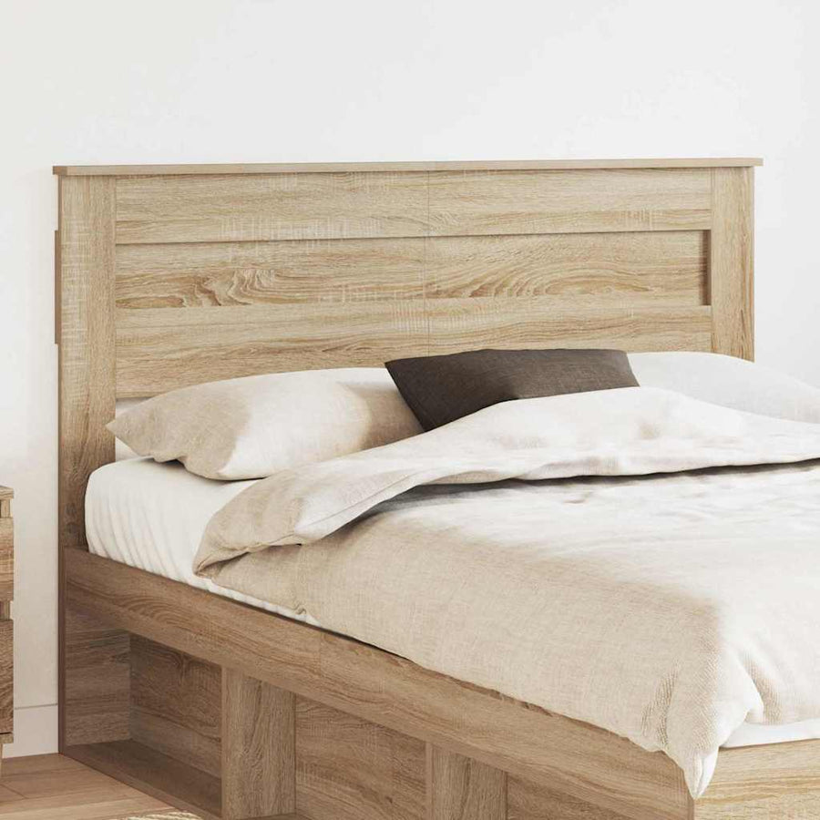 Hoofdbord met hoofdeinde Sonoma Eiken 160 cm Bewerkt hout