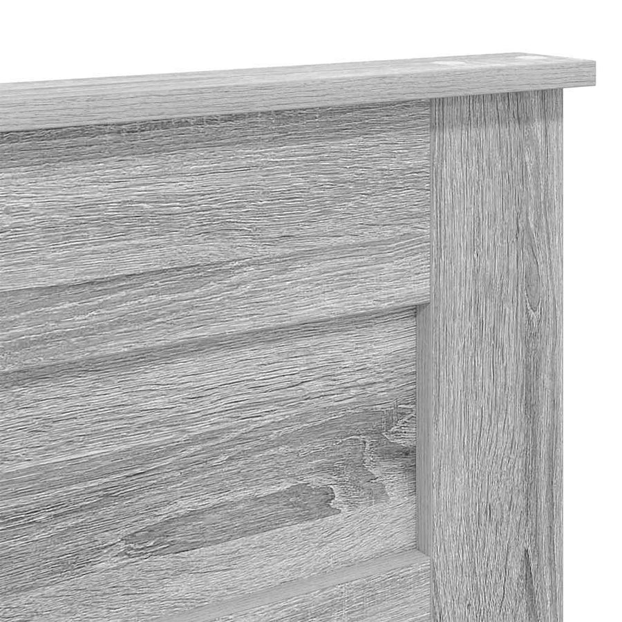 Hoofdbord met hoofdeinde Grijs Sonoma 160 cm Bewerkt hout