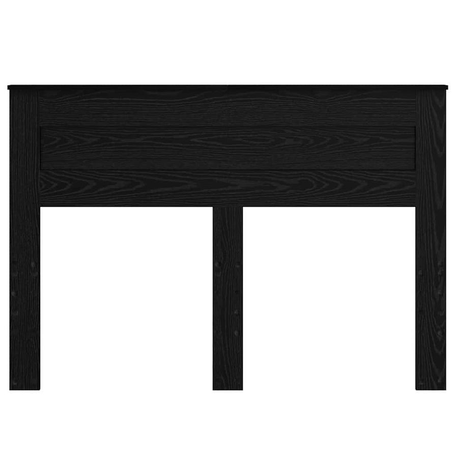 Hoofdbord met hoofdeinde Zwart Eiken 150 cm Bewerkt hout